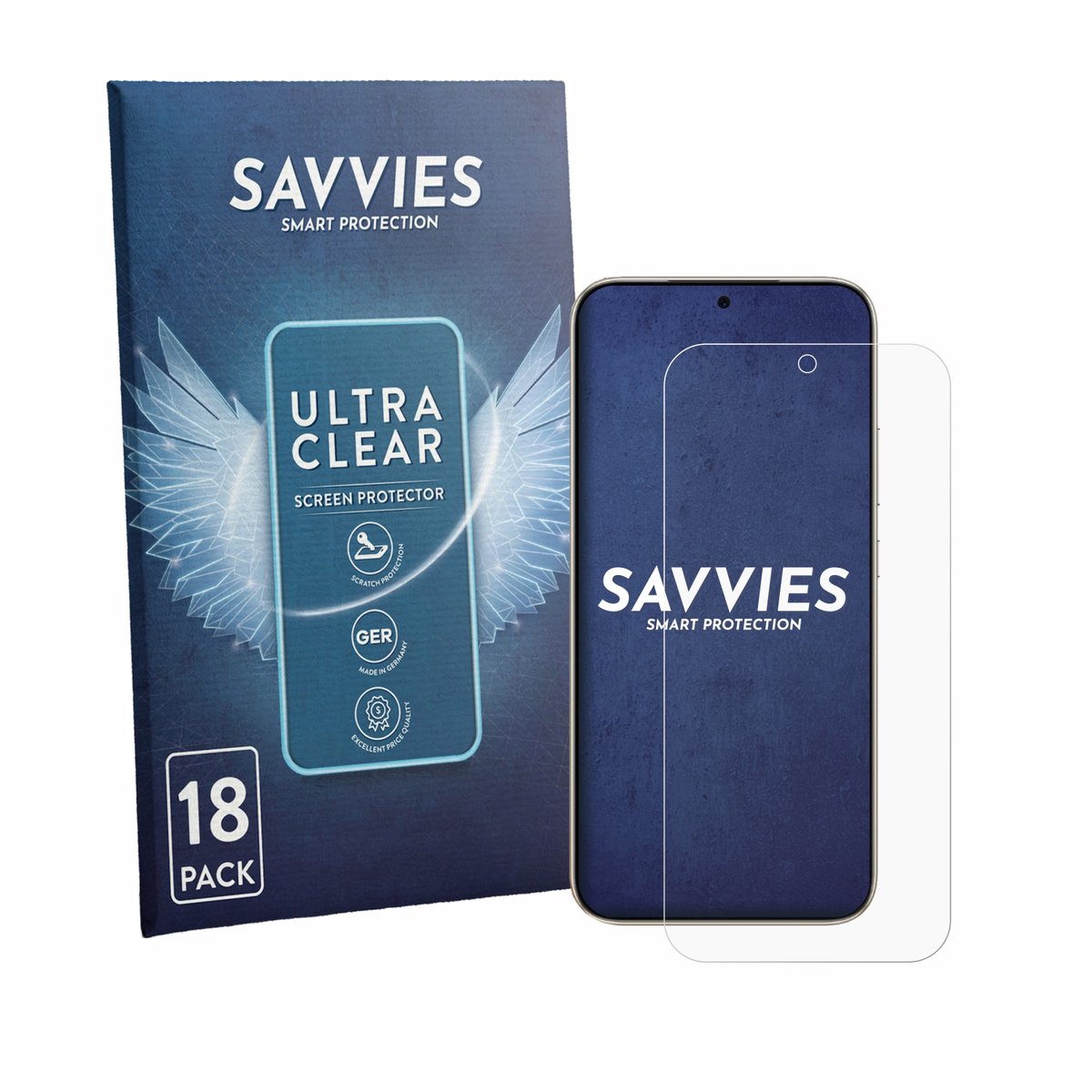 Savvies - Screenprotector voor Honor X80 Pro Max - Folie Beschermfolie transparant 18 Stuks