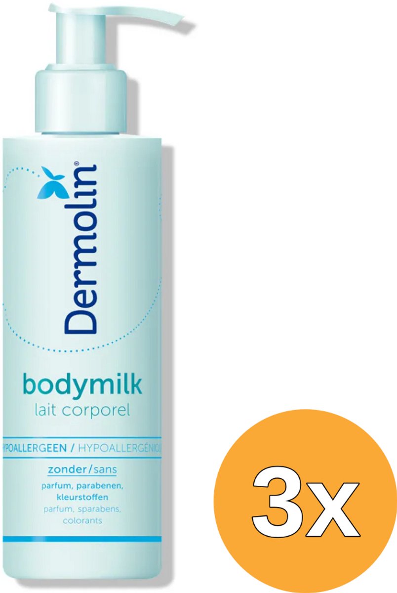 3x Dermolin Bodymilk (200 ml)