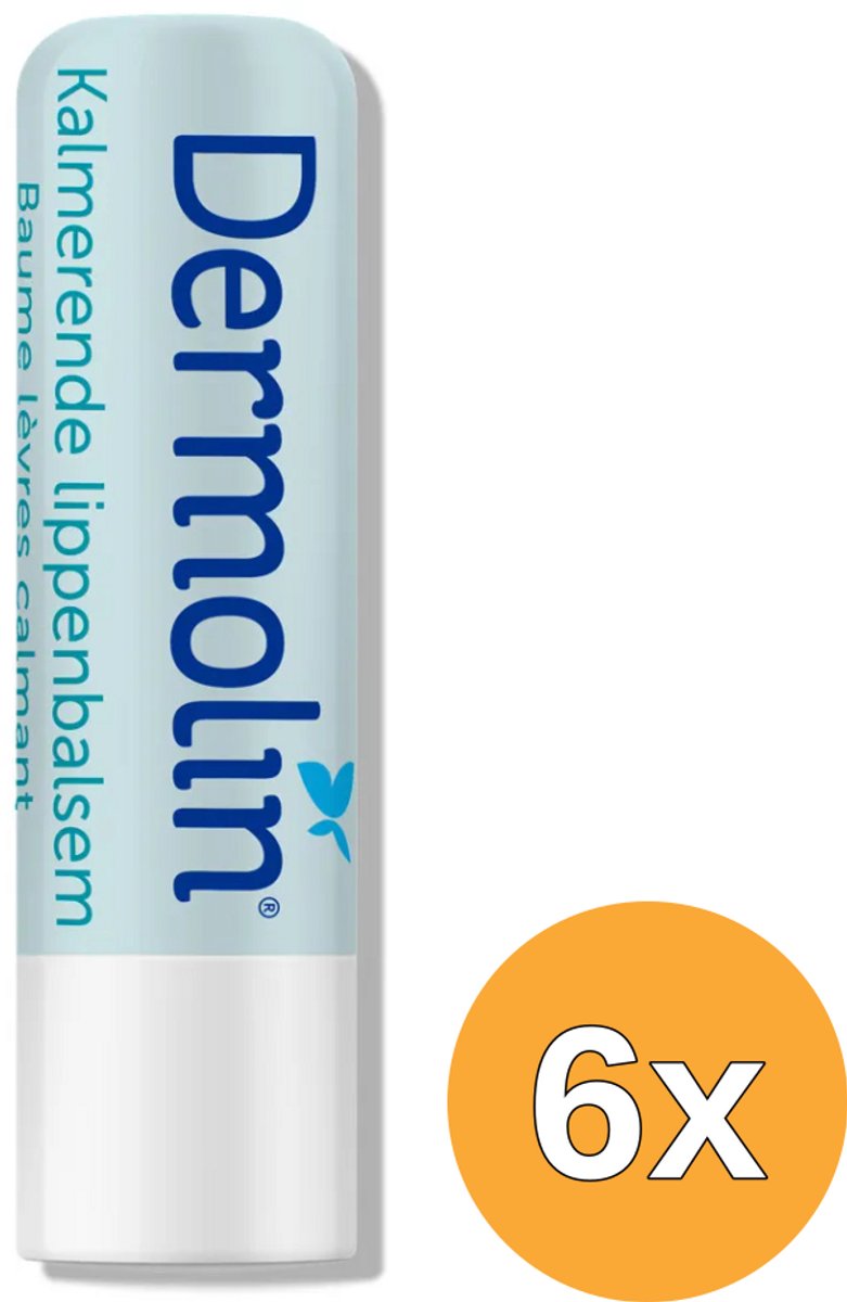 6x Dermolin Kalmerende Lippenbalsem (4,8 gr)