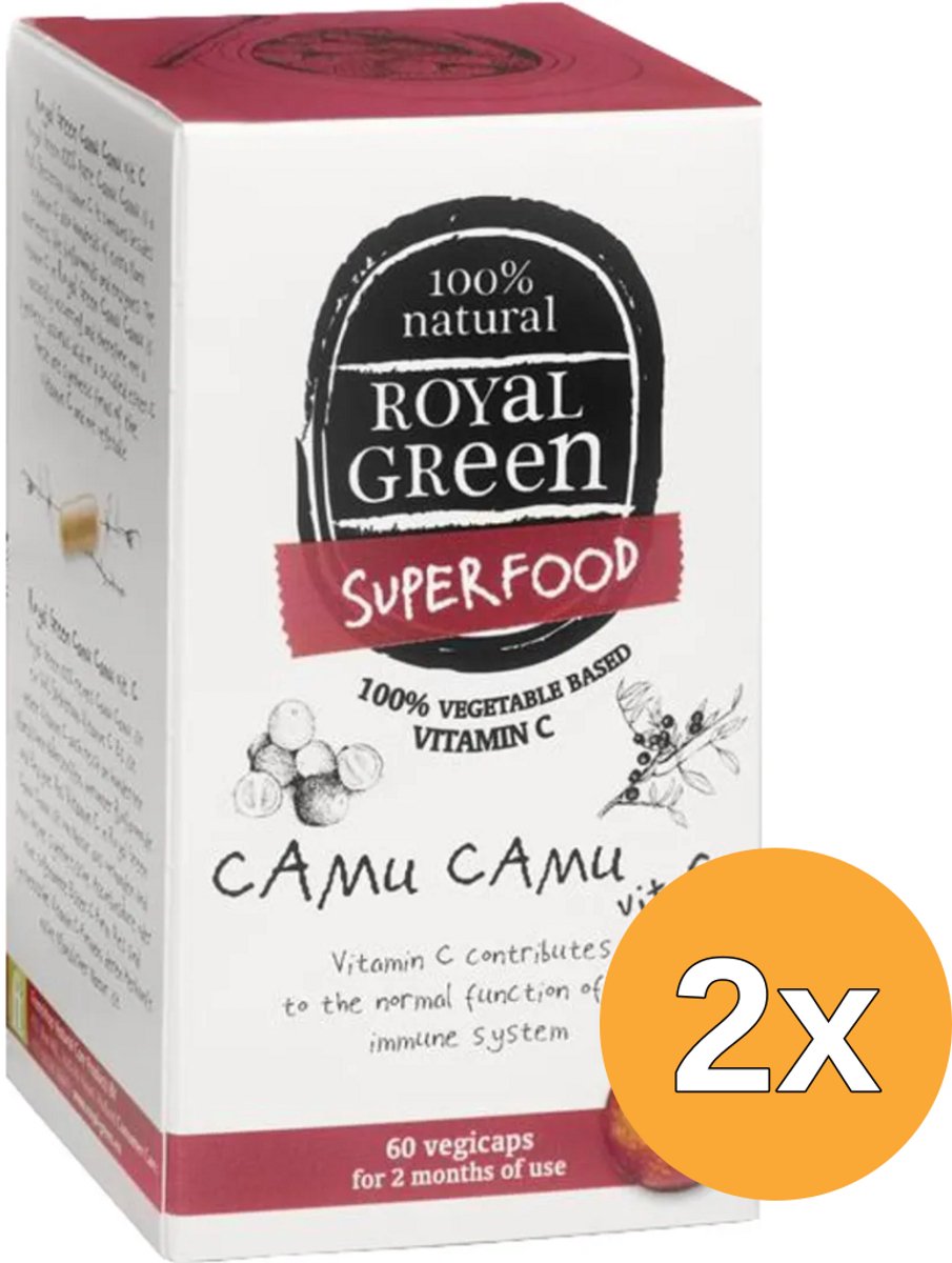 2x Royal Green Camu camu vitamine C (60 vega capsules)