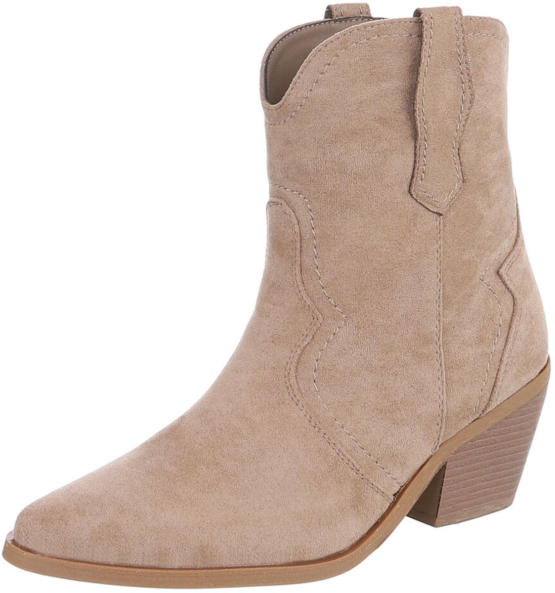 Enkellaars - Blokhak en Treklus - Dames Mt:37