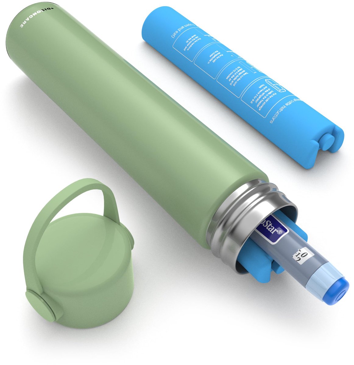 SnelShoppen - 16 Uur Thermo-Insulinetas voor Reizen met Pen - Kleine Koeltas voor Medicijnen - Mini Koeltas voor Diabetici - Draagbare Medicijnen met