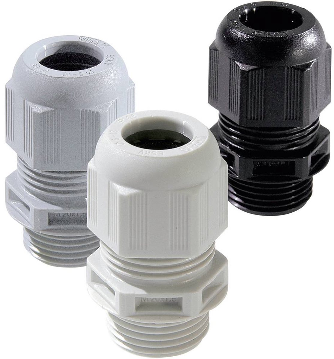 Wiska 10100469 Wartel M16 Kunststof Lichtgrijs 5 stuk(s)