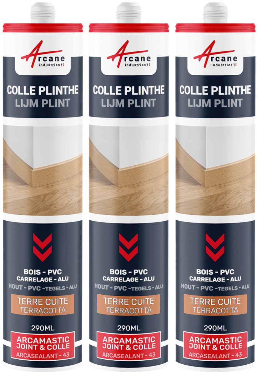 Hybride Polymeer Kit Lijm Plinten: ARCAMASTIC JOINT ET COLLE PLINTHES