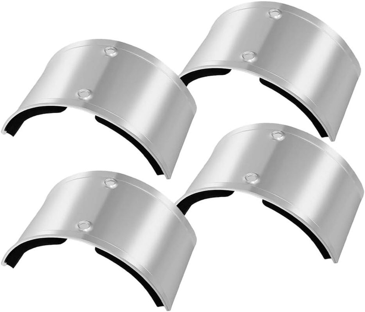 Gebogen Platen - Reserveonderdelen Stelten - Werkzaamheden op Hoogte - Hoogwaardig Aluminium - 4 stuks - Zilverkleurig