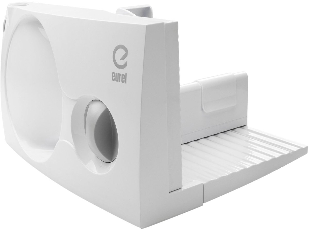 SnelShoppen - EUREL RS42 Elektrische Allessnijder - Wit - Professionele Keukenmachine voor Vlees, Brood, Groenten, Kaas, 19 cm Snijblad, Ideaal voor F