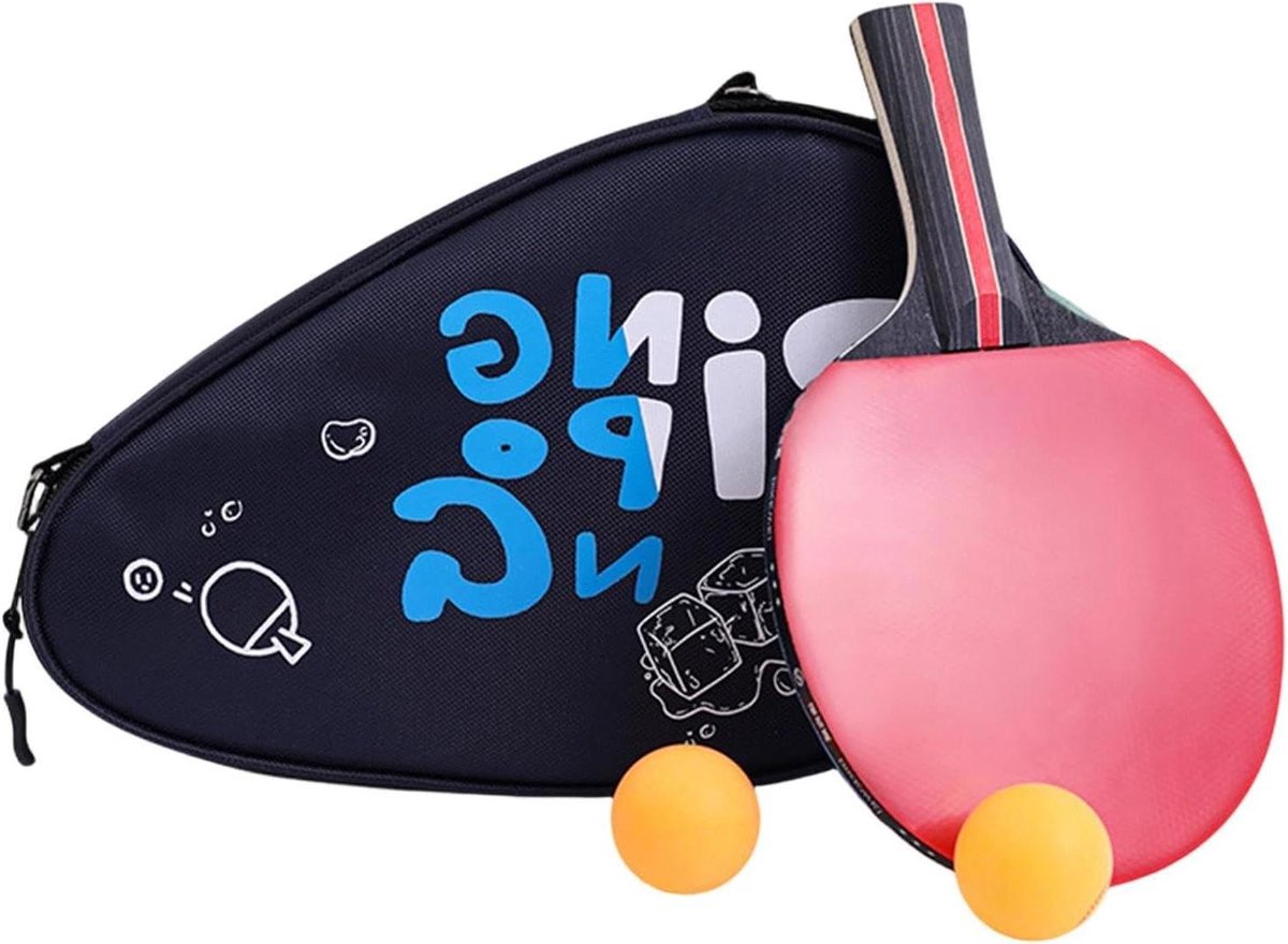 Tafeltennisracket Tas - Sporttas Batje - Sport Organisatie - Waterdicht Schokbestendig - 30 x 20 x 4 cm - Zwart