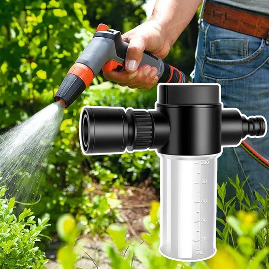 Schuimkanon Tuinslang - Sproeikop Precisie - Tuin Bemesting - Gelijkmatige Verdeling - 100 ml - Transparant — afbeelding 2