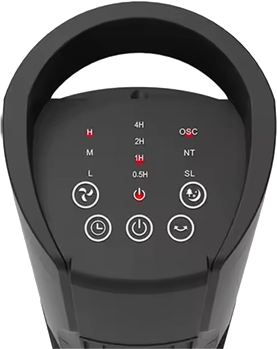 SnelShoppen - Torenventilator 50 Watt met Touch-paneel, 3 Snelheden, 3 Modi, Afstandsbediening, Zwart - Ideaal voor Thuis, Kantoor en in de Tuin