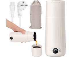Dailygoods - Draagbare Reisketel 600 ml - Kettle met Temperatuurinstelling
