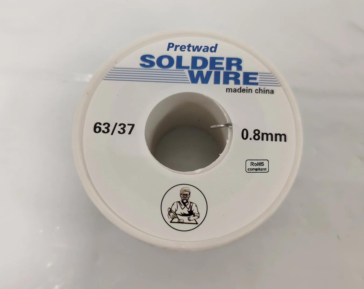 Dailygoods - Bleifrei Lötzinn - 0.8mm/100g Loodvrije Looddraad met Kolofonium Kern voor Elektronisch Werk