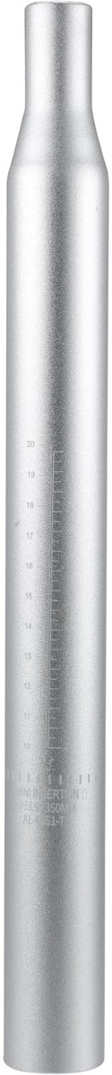Dailygoods - Aluminium Fiets Zadelpen 34x350mm met Schaalverdeling - Geschikt voor Mountainbikes