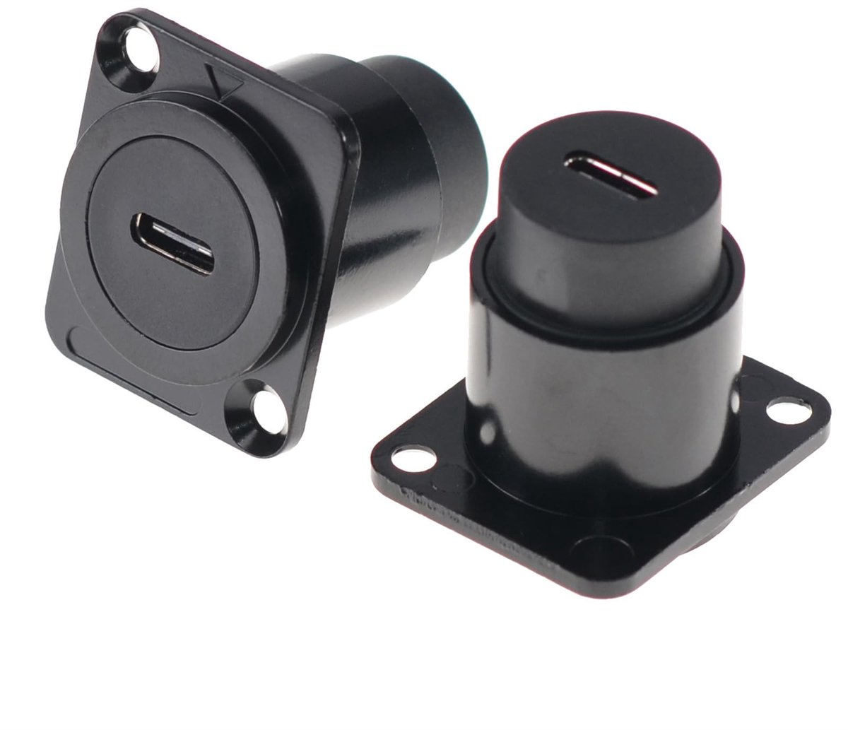Dailygoods- Koppelingsaansluiting Waterdicht - USB C Type-C Connector - D-type Stekker - Vrouwelijke naar Vrouwelijke - IP65 Bescherming - Robuuste Gietijzeren Schaal