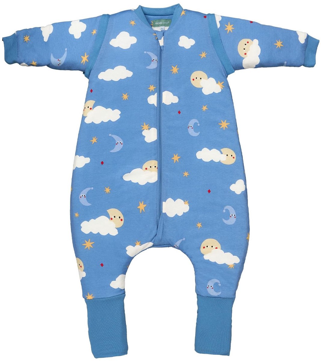 Dailygoods - Molis&co Baby Slaapzak met Voeten - Verwijderbare Mouwen en Sokken