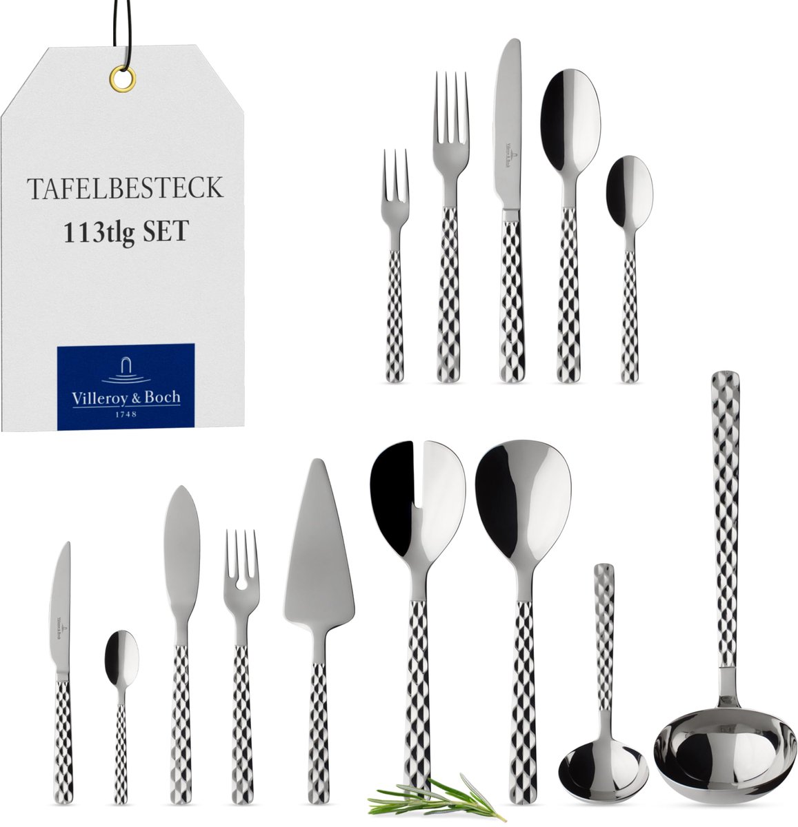 Dailygoods - Boston Tafelbestek - 113-delig