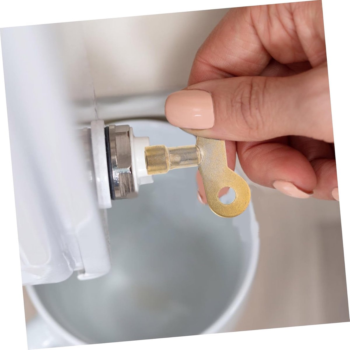 Radiator Sleutels - Ontluchtingssleutel Watersleutel - Verwarming Ontluchten - Vierkant Gat Ontwerp - 2.3 Centimeter - Zilver