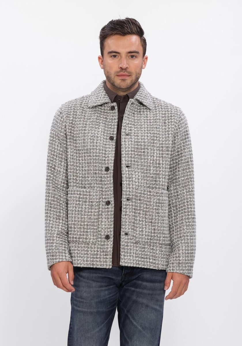 Dstrezzed Ds_jaxon Chore Jacket Overshirts Heren - Grijs - Maat S