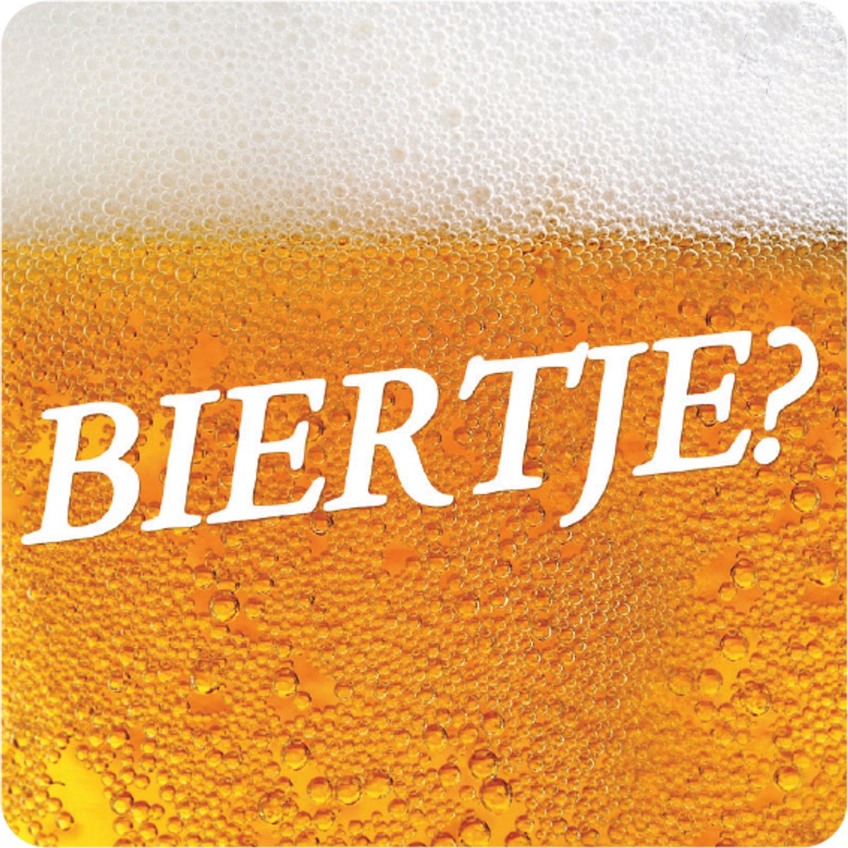 bierviltjes vierkant "BIERTJE" (50 stuks)