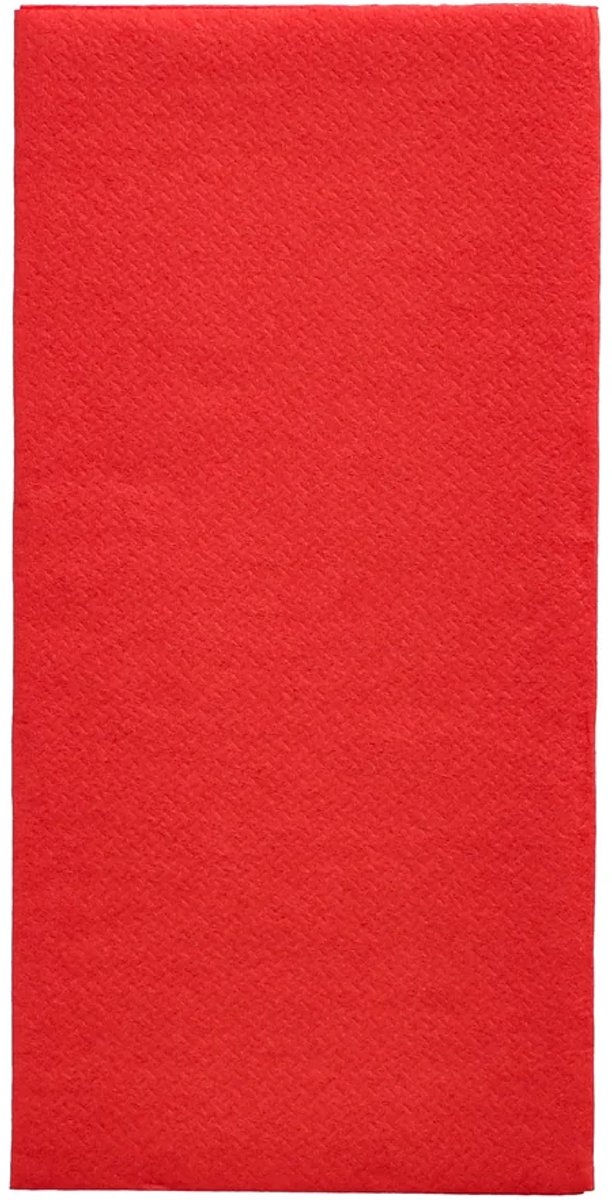 Servetten 2 laags 1/8 vouw 40x40cm rood 125 stuks