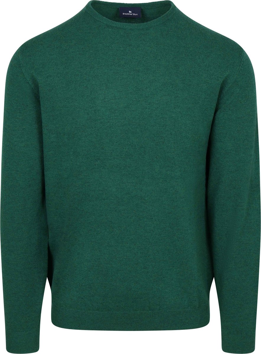 Steppin' Out Trui Merinowol Groen - Maat 3XL - Heren - Pullovers