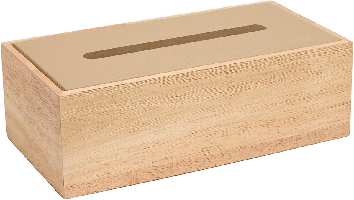 Atmosphera Bonie Tissuedoos/Zakdoekdoos - 27x14x9cm - Taupe