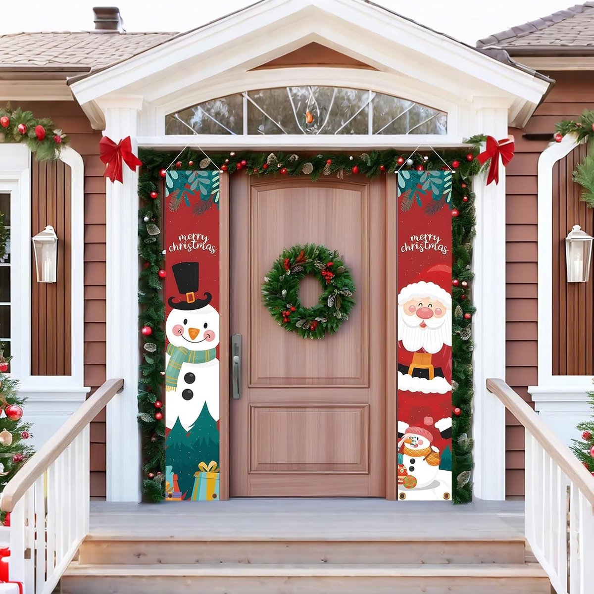 Hangende Kerstbanner - Multikleur - 183 x 30 cm - Polyester - Voor Binnen en Buiten