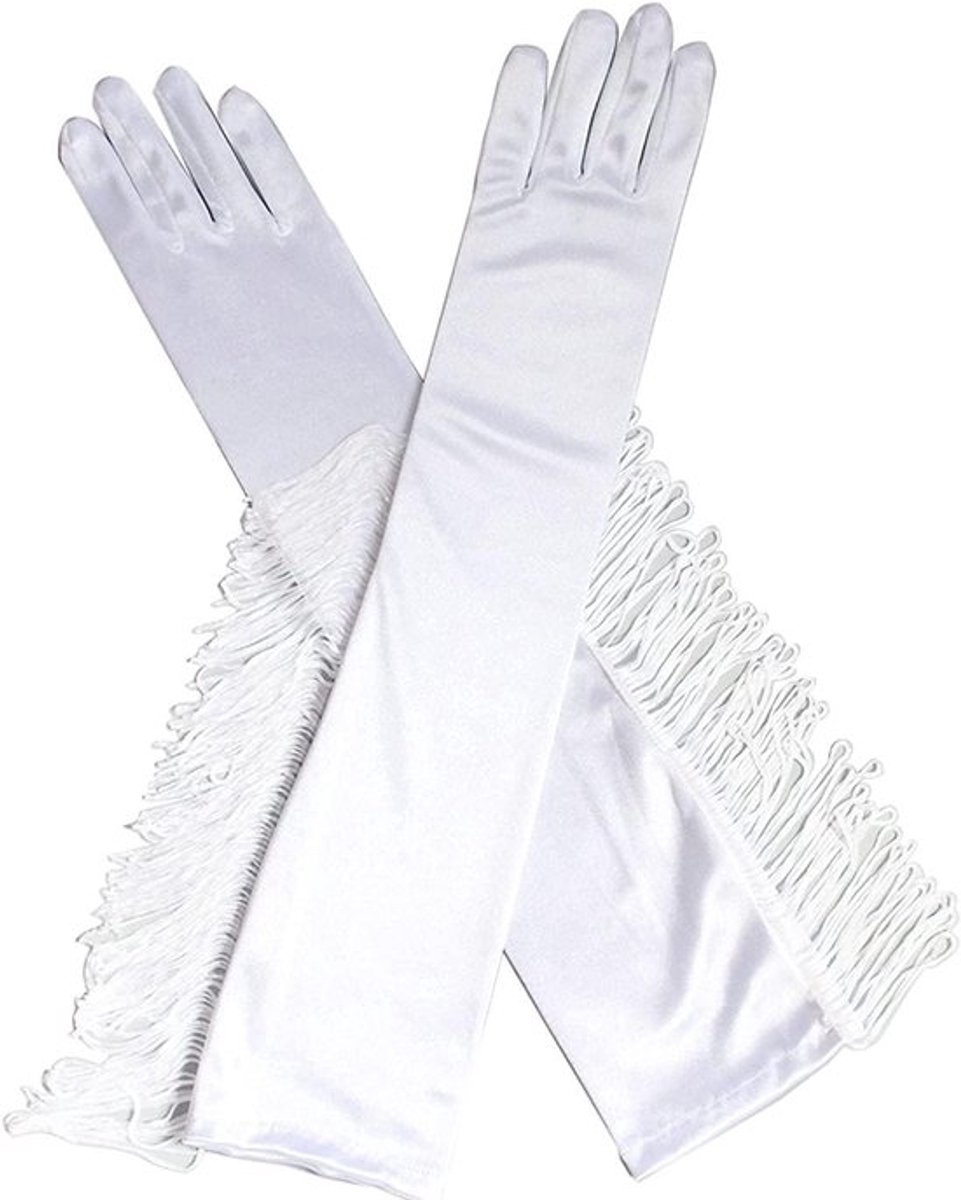 - Lange satijnen handschoenen dames - Klassiek - Zwart - Avond - Opera - Dans - Halloween - Carnaval