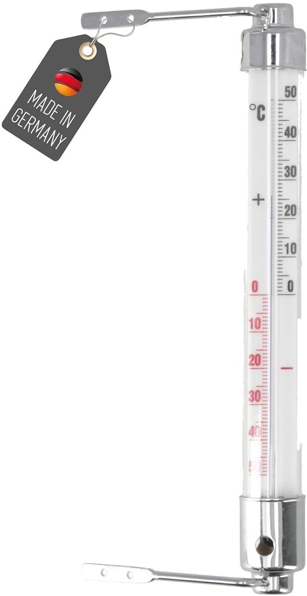 Raamthermometer - Metaal - 20 cm - Analoog - Voor Buitenmontage