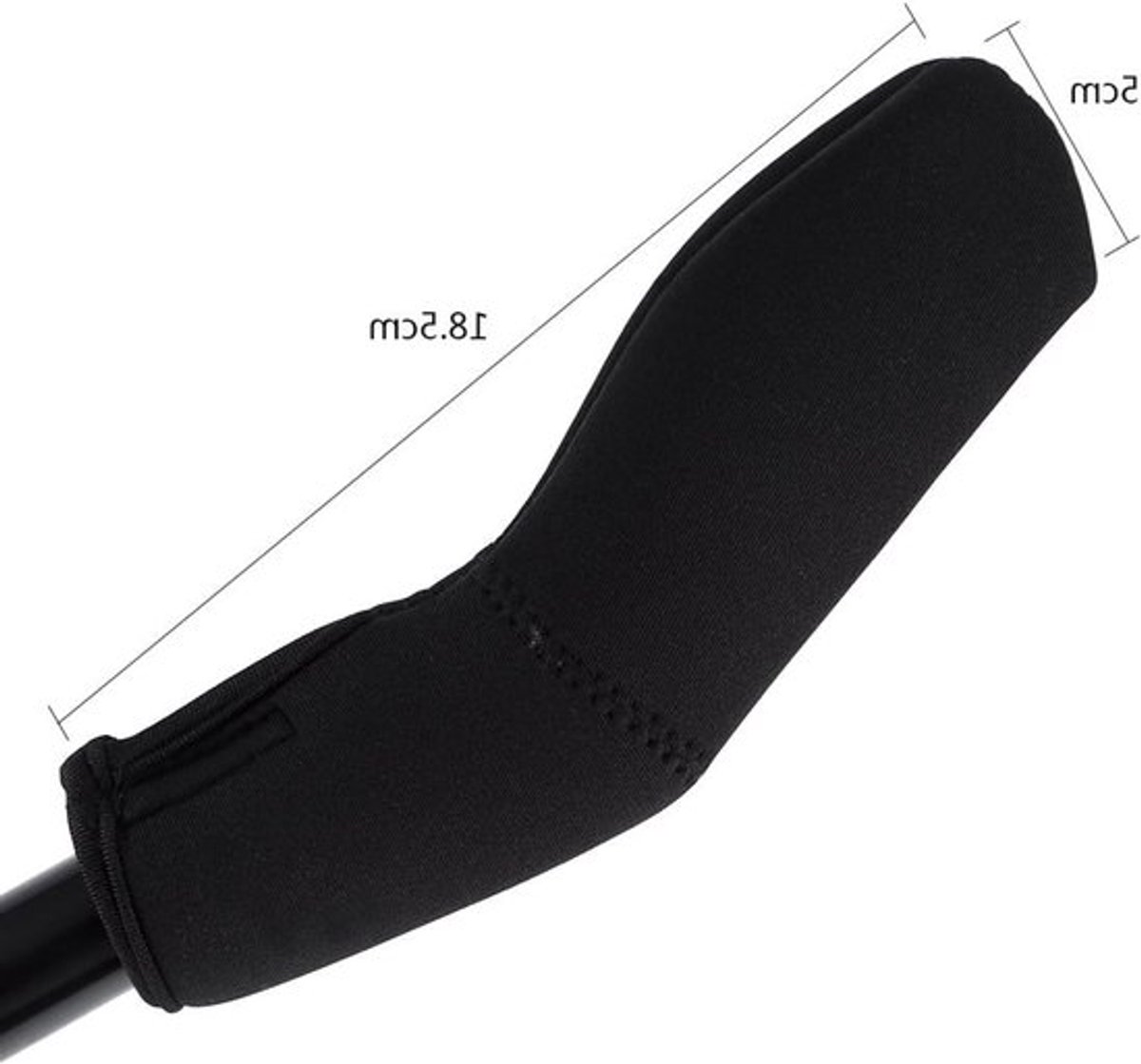 Universele Stroller Handgrepen Covers van Zwart Nylon, Waterdicht en Zweetabsorberend, Bescherming voor Kinderwagens en Buggy's
