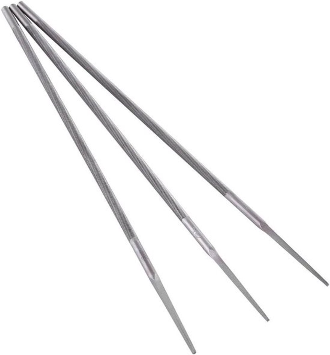 3-delige Kettingzaagvijl Set voor Professioneel Slijpen van Kettingzaagkettingen - Ronde Vijlen voor Slijpen van Lagers - Slijper voor Kettingzaagvijlen (4 mm)