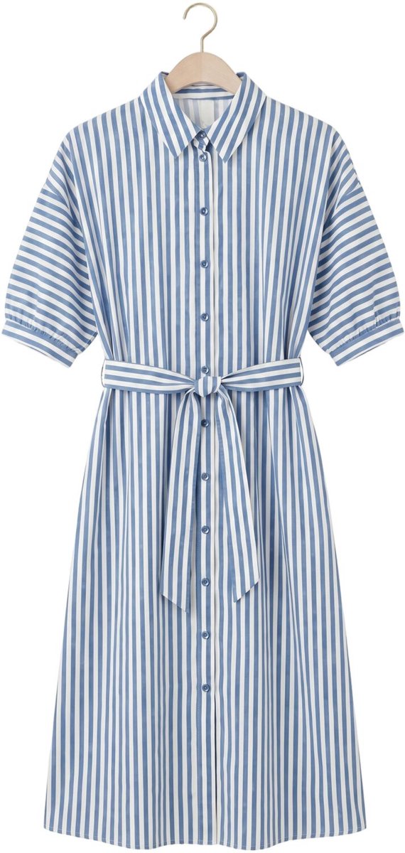JAPAN TKY Ywa Dessin Dames - Jurk - Blauw - Maat XXL