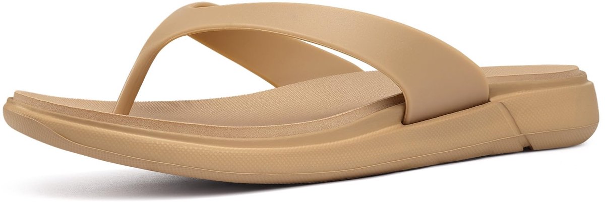Olanly -Ergonomische Teenslippers - Dames Slippers - Anatomic Dames Slippers - 38 - Kaki