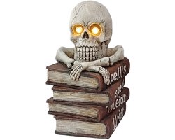 Clayre & Eef Halloween decoratie Overig Wit Kunststof Herfst decoratie