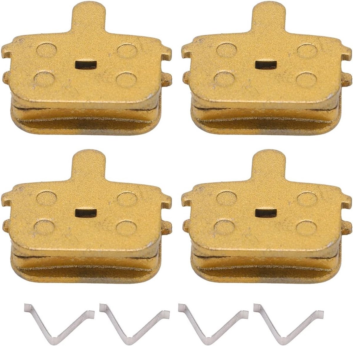 Fietsremblokken - Schijfremkussentjes - Veilig Fietsen - Lage Geluidskussens - 4 Sets - Metaal