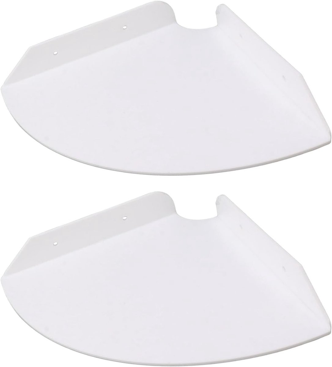 Wandplank Hoekmodel - Set van 2 Drijvende Acryl Planken voor Opberging in Slaapkamer, Badkamer en Woonkamer