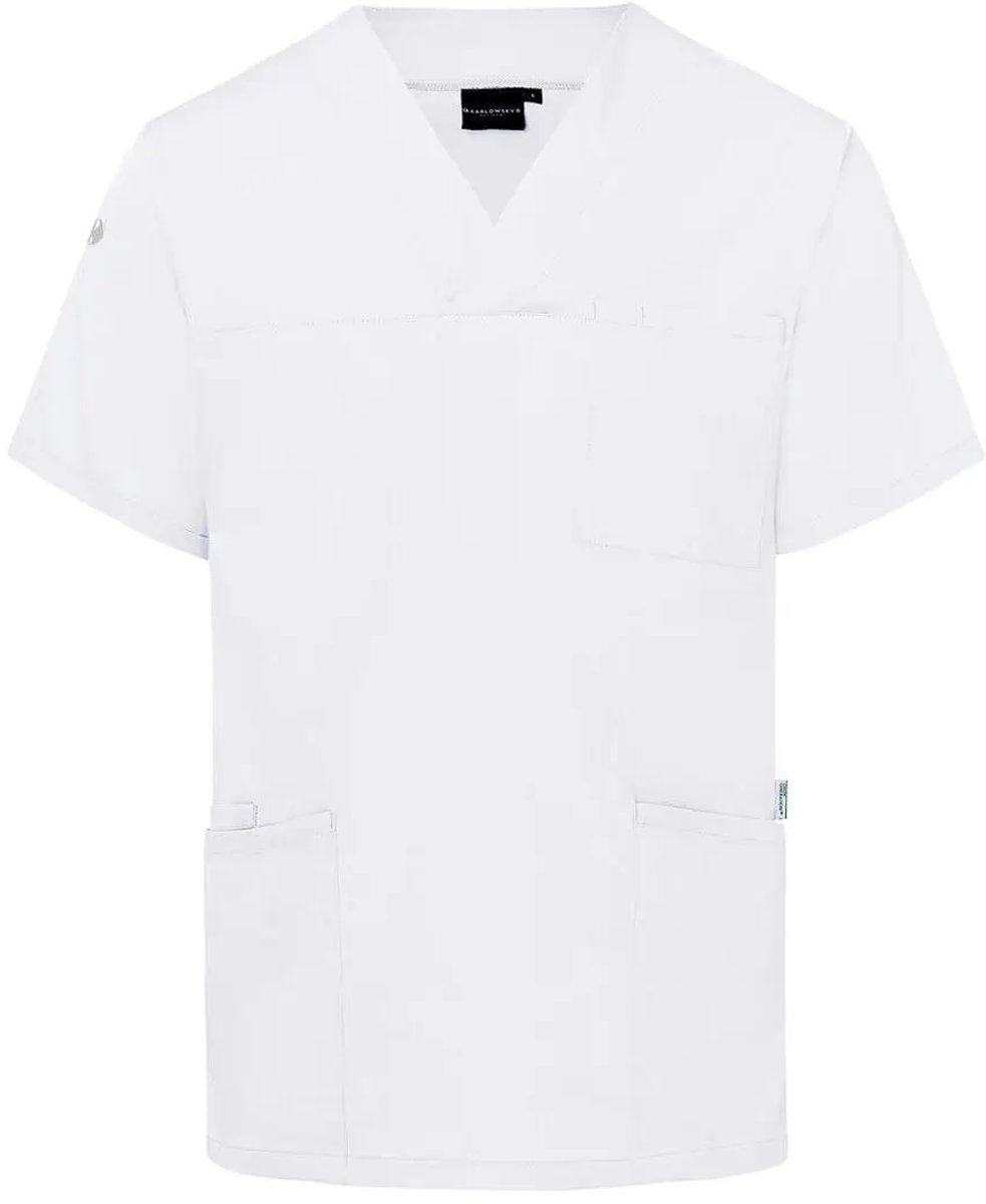 Karlowsky Men´ Kasack Essential KY139 Wit