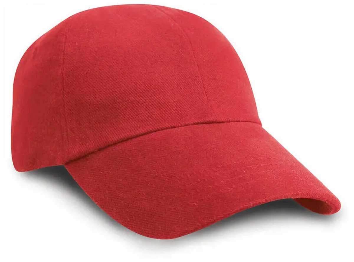 Result Low Profile Heavy Brushed Cotton Cap RH24 - Red - One size