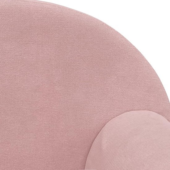 Kindersofa 2-zits - Mini bankje - Kinderkamer inrichten - Afneembare overtrek - 84 x 34 x 45 cm - Roze — afbeelding 3