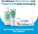 WaterWipes billendoekjes en Happy Earth babyverzorging: wash & bath gel en dierencrème.
