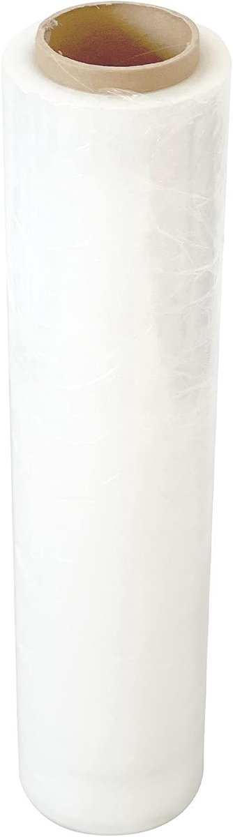Verpakkingsfolie Stretchfolie - Wikkelfolie Palletfolie - Goederen Zekeren - Extreem Scheurvast - 500 mm x 300 m - Transparant