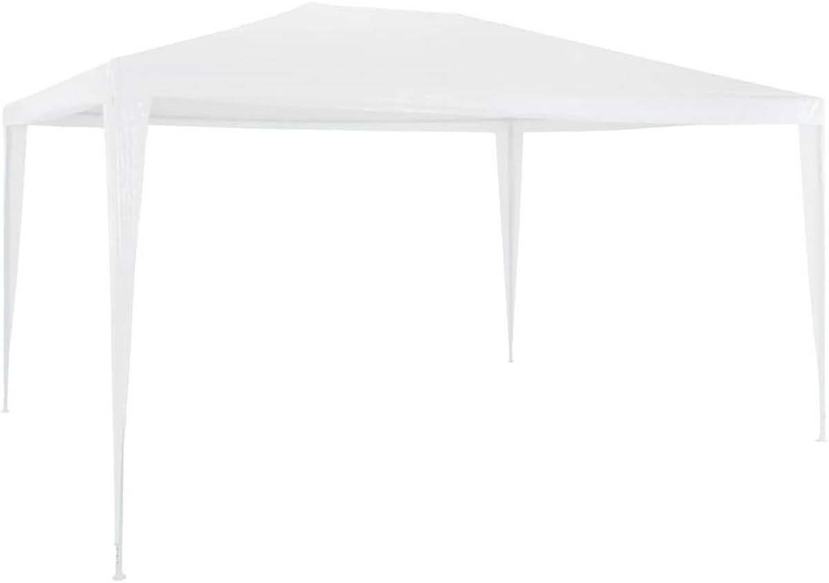 Partytent - Tuinpaviljoen Feesttent - Feestjes Buiten - UV- en Waterdicht Zeil - 3 x 4 meter - Wit