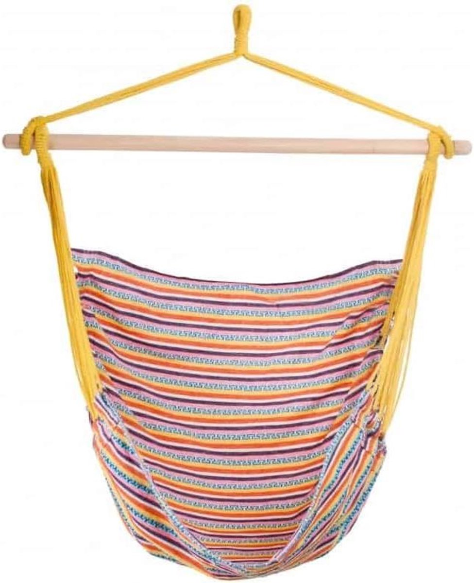 Kinderschommelstoel - Hangmat Kinderen - Ontspannen Buiten - UV-bestendig Materiaal - 100 kg - Multicolore