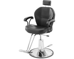Kappersstoel - Stoel Salon - Klant Comfort Bieden - Inclusief Hoofdsteun - 52-64 cm - Zwart
