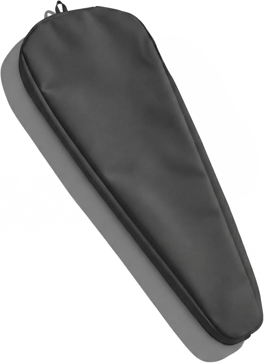 Tennistas - Zwart - 73 x 30 x 5 cm - Gevoerde Padeltas voor 1 Racket - Voor Tennis, Badminton en Squash