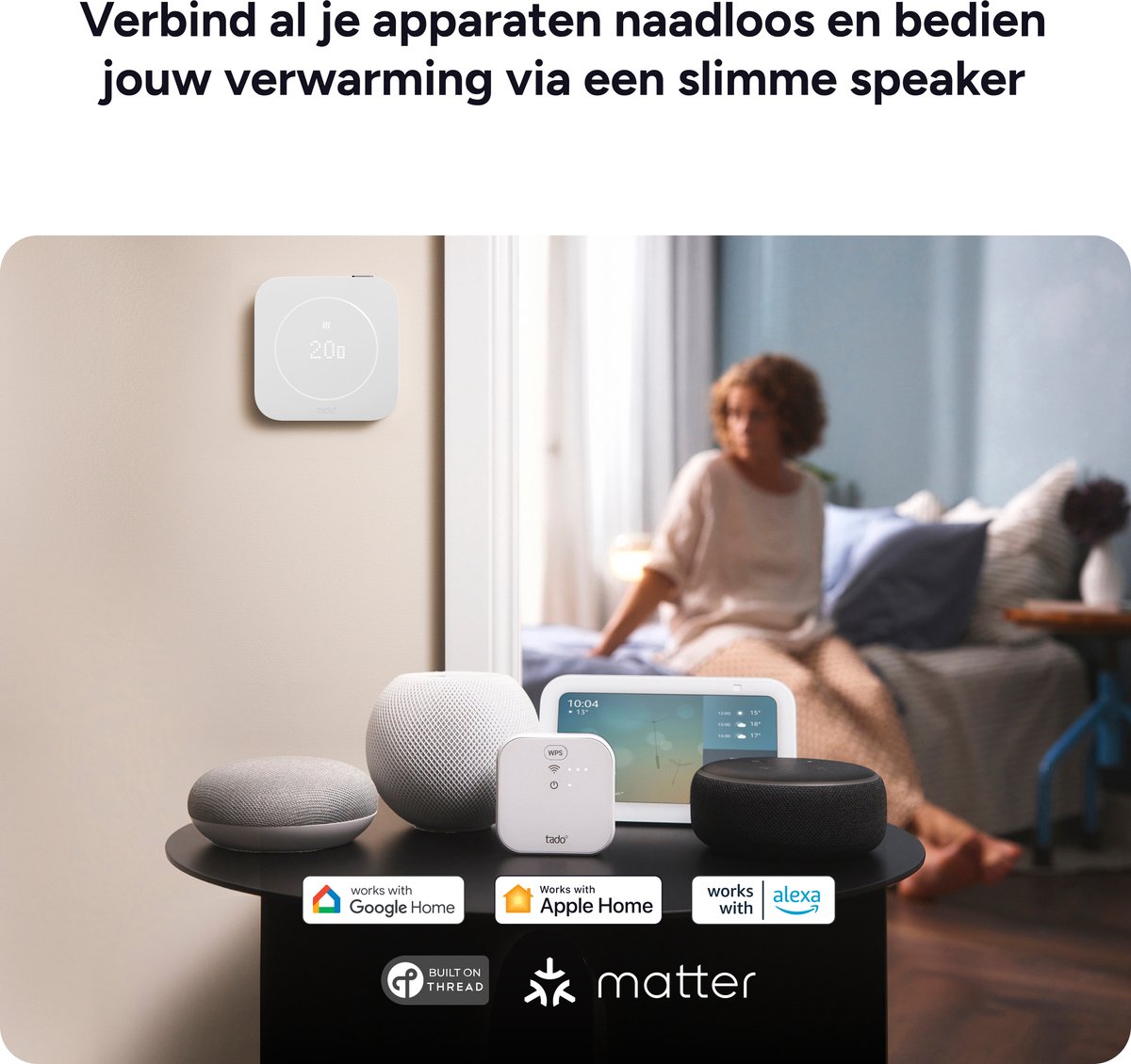 tado° Bedrade Slimme Thermostaat X (2e gen.) - Smart Thermostaat - OpenTherm & Relay - Matter - Google Home, Alexa & Apple Home - Wit thumbnail 4