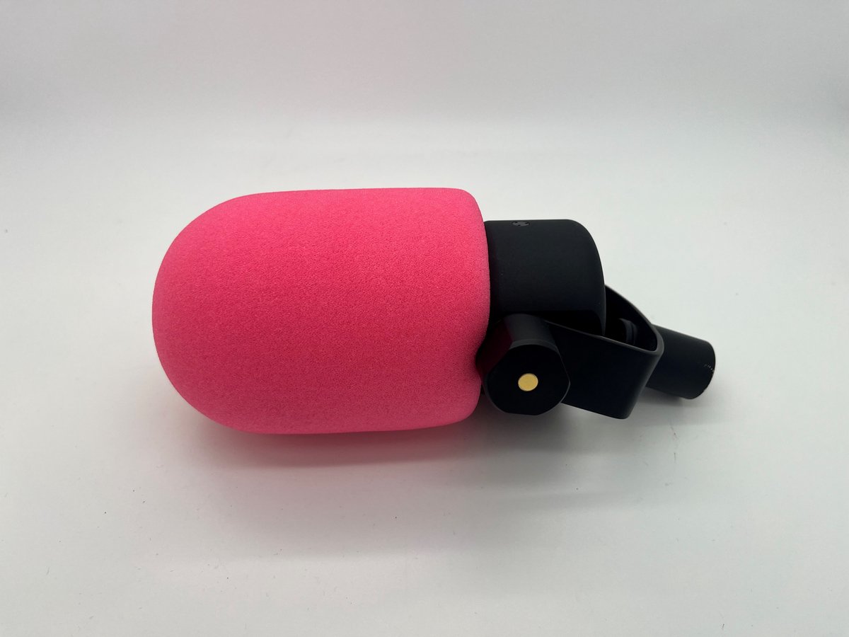Microfoon plopkap - Roze- Geschikt voor de rode podmic