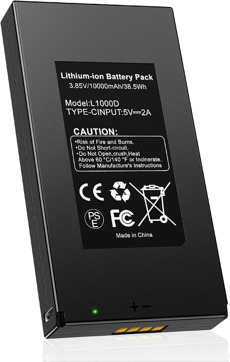 Wildcamera - Batterij - 10000 mAh - Hoge Capaciteit met Type-C Oplaadpoort - Voor Outdoor Gebruik