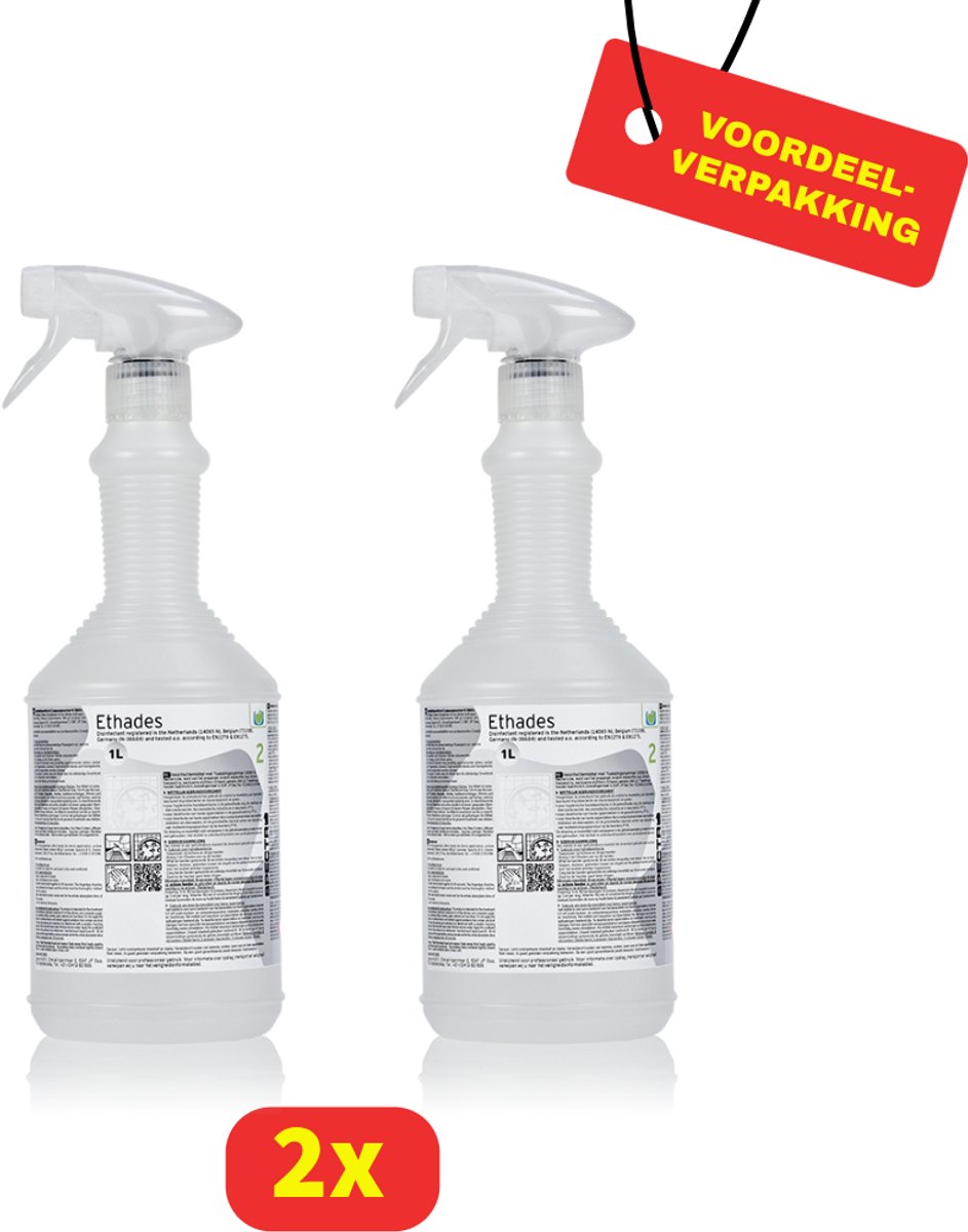 Desinfectiemiddel Ethades - 2 x 1000ml - Voordeelverpakking