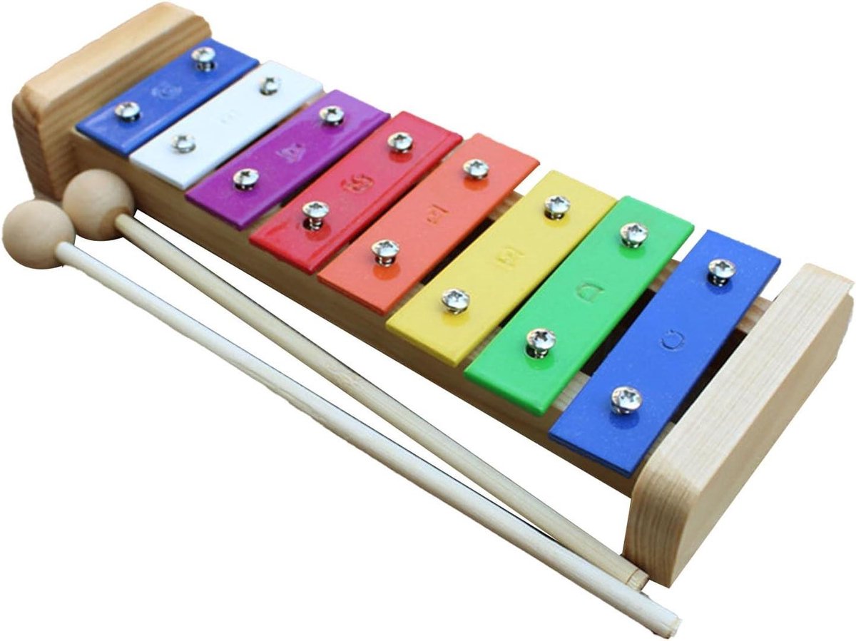 Aluminium Xylofoon - Muziek Speelgoed - Muziek Leren - Heldere Tonen - 25 x 10 x 2 cm - Niet gespecificeerd