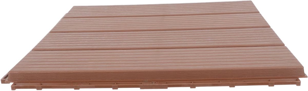 Composiet Terrastegels - Vloerdelen Buiten - Terras Aanleggen - Waterbestendig Composiet - 30x30cm - Bruin